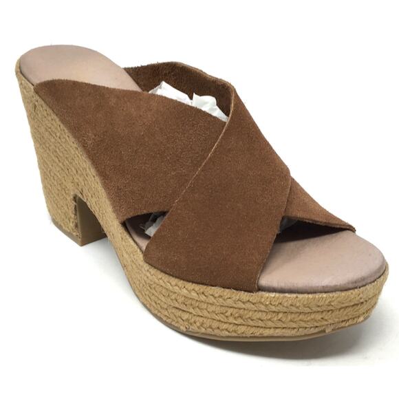 Chinese Laundry Shoes - Chinese Laundry Quay Women's Size 10 Rusty Brown Espadrille Wedge Sandal Shoes